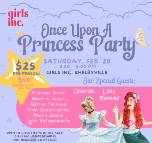 princess party flyer snip
